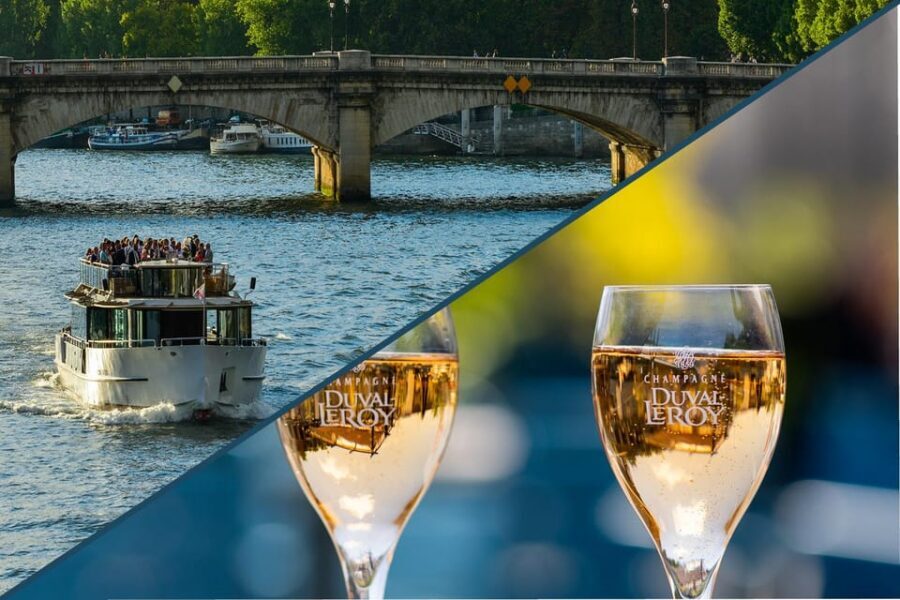 Paris: Seine River Cruise with Champagne from Eiffel Tower - Hôtel de Ville, Louvre area, Place de la Concorde, and Grand Palais views